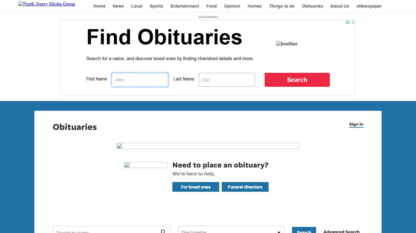 Obituaries in NJ The Record/Herald News